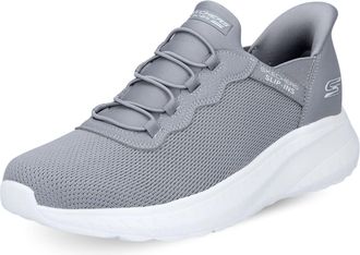 Skechers Mens Hands Free Slip-ins Bobs Squad Chaos-Daily Hype Sneaker, Grey, 9.5 UK Wide