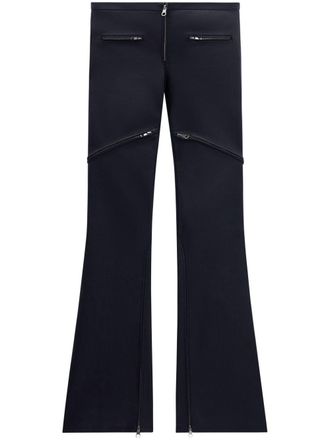 Courr&egrave;ges Pantaloni Ellipse a vita bassa - Nero