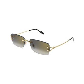 Cartier Authentic Glasses with Top-Notch Service - male - Cartier - Sunglasses - Yellow - 56 MM - Accessories