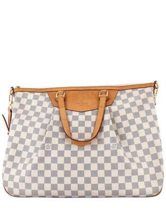 Louis Vuitton White Damier Siracusa Gm (Authentic Pre-Loved)