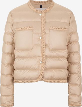 Moncler Kurze Daunenjacke mit Flechtborten Gencay