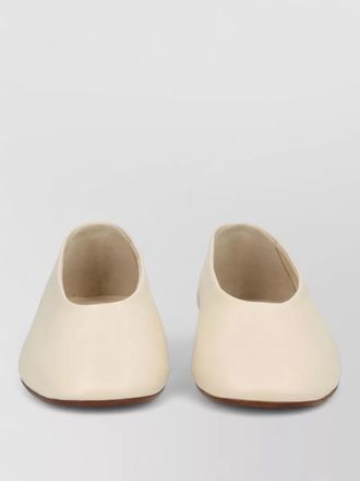 Aeyde kirsten ballerina shoes square toe flat