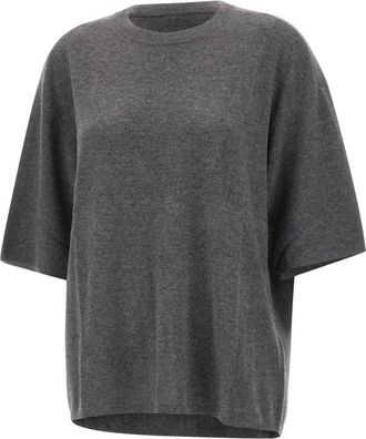 The Garment Como Oversized Tee - Dames - Ronde hals truien - Grijs - XS - Wol - Truien & Vesten