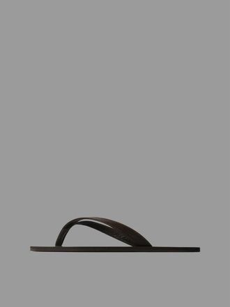 L37 Dolce Far Niente - Dames - Slippers - Bruin - 41 EU - Leer - Schoenen