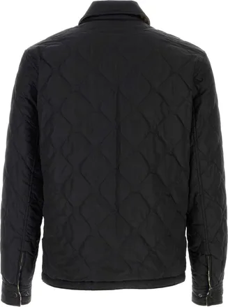 Burberry Mens Quilted Nylon Reversible Jacket Black