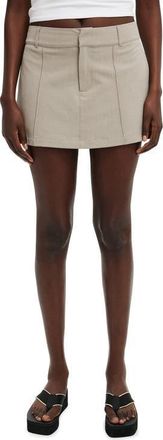 Cotton On Womens Luis Suiting Skirt in Taupe Marle at Nordstrom, Size 4