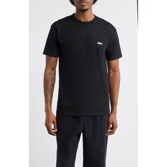 Obey I Will Obey Cotton Logo T-Shirt in Black at Nordstrom, Size Xx-Large