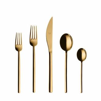 Mepra Due Flatware Set - 5 Pieces in Gold at Nordstrom