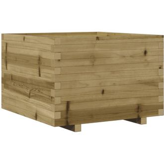 vidaXL Jardinera Madera De Pino Impregnada 70x70x49,5 Cm Vidaxl
