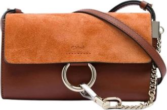 Chlo&eacute; Pre-owned Faye Crossbody - Dames - Vintage Schoudertas - Bruin - ONE Size - Leer - Vintage