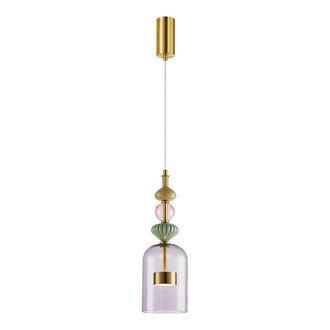 OEM L&aacute;mpara Colgante Arte Led 12w, Di&aacute;metro 13cm Lat&oacute;n