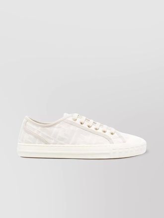 Fendi chunky sole low-top canvas sneakers