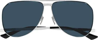 Saint Laurent SL690DUST001 Aviator Silver Frame Sunglasses - Silver