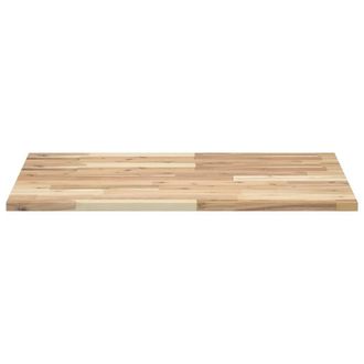 Berkfield Home Versatile Bathroom Vanity Top Untreated 80x60x2 cm Solid Wood Acacia in Brown | Size: 80 x 60 x 2 cm