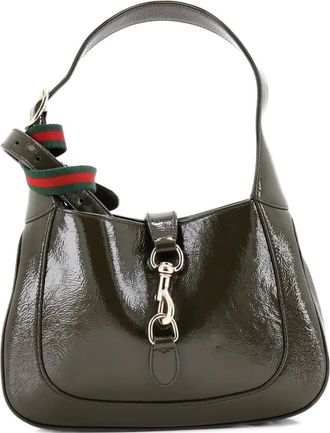 Gucci Jackie 1961 Patent Small hobo bag - Groen