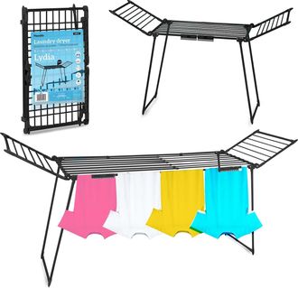 OEM Secadora De Ropa Plegable Lydia De Pie, 27 M, Color Negro