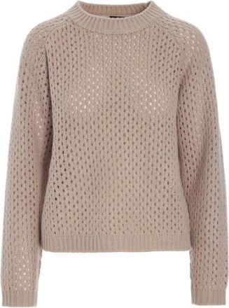 Bitte Kai Rand Trui met ronde hals - Dames - Truien - Beige - Maat: XS
