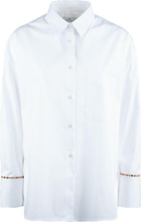 Paul Smith White Shirt With Signature Stripes Detail