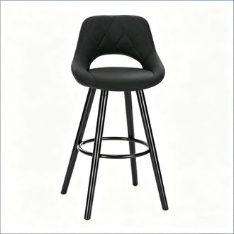 STILVORA Stilvora Sedia Da Ufficio Ergonomica Con Poggiapiedi E Supporto Lombare Ad Aria, Pelle, Nero