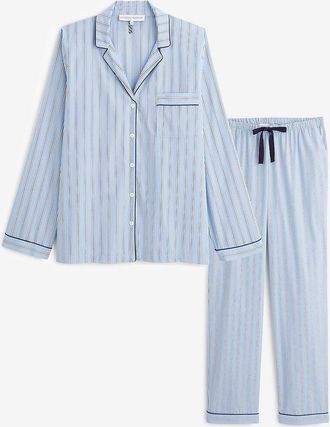 Laurence Tavernier Gestreiftes Pyjama-Set aus Baumwolle Essentiel