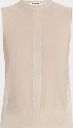 Jil Sander Stripe Knit Crewneck Vest