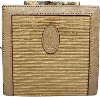 Saint Laurent Pre-owned Wallets, male, Beige, Size: ONE SIZE Pre-owned Vintage Wallet