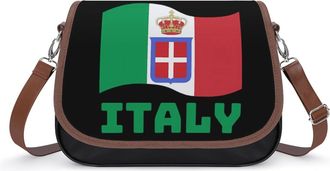 Generic Italy Italia Flag Small Womens Crossbody Bags Shoulder Handbag with Adjustable Strap for Travel