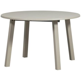 Woood Mesa redonda extensible de madera gris D120cm