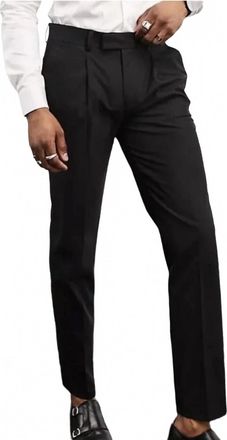 Noak Mens Slim-Fit Dress Pants In Black