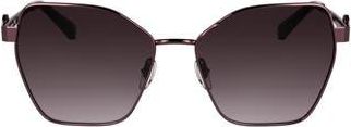 Longchamp 58mm Gradient Square Sunglasses in Burgundy at Nordstrom Rack