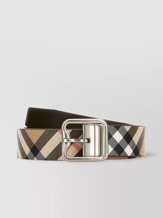 Burberry reversible belt checkered pattern
