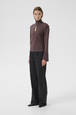 Karen by Simonsen Blouse met lange mouwen KBBrittany Blouse met lange mouwen Feminine brown