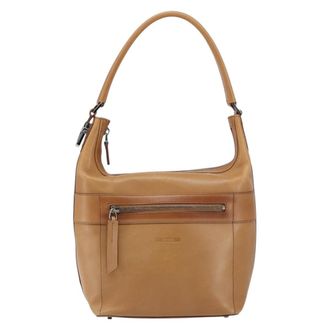 Gucci Vintage Handbag Leather Brown Leather Handbag (Pre-Owned)