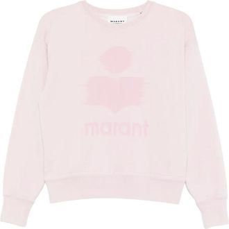 Isabel Marant Sweater met logo en ronde hals - Roze