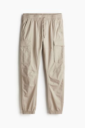 H&M Cargo-Joggpants in Slim Fit - Beige