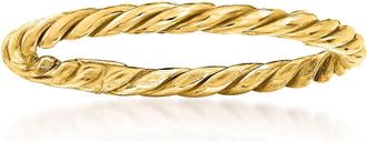 Ross-Simons 18kt Yellow Gold Roped Ring