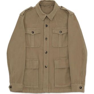 Fortela Sahariana Moleskin Jacket in Light Brown at Nordstrom, Size 48 Eu