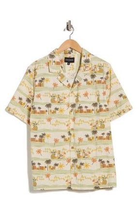 Lucky Brand Print Camp Shirt in Natural Multi Print at Nordstrom Rack, Size Xx-Large