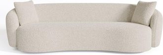 Sia Home Sof&aacute; de tejido boucl&eacute; crema