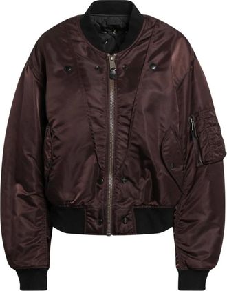 Maison Margiela Ma-1 Omkeerbaar Bomberjack - Dames - Jassen - Bruin - Maat: XS Zijde
