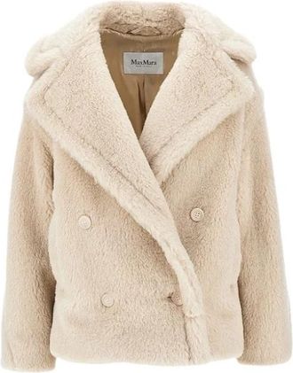 Max Mara Alcuno Kort Dubbelzijdig Jasje - Dames - Jassen - Beige - XS - Kasjmier - Jassen