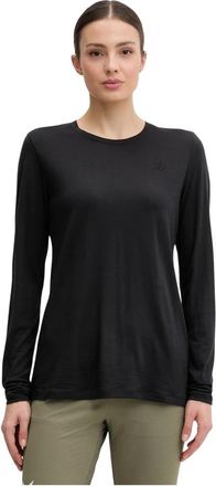 Fj&auml;llr&auml;ven Abisko Wool Longsleeve Shirt - Dames - Longsleeves - Zwart - S - Wol - Tops
