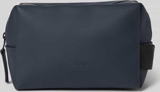 Rains Kulturtasche mit Logo in Marine, Größe 1