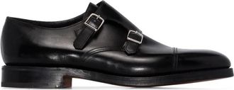 John Lobb William Monk Strap - Heren - Nette schoenen - Zwart - 44 EU - Leer - Schoenen