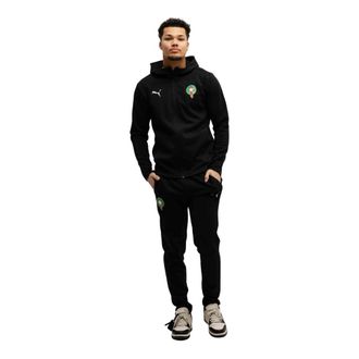 Puma Training Sets, male, Black, Size: M Morocco Teamfinal Casual Tracksuit Black 2025/2026