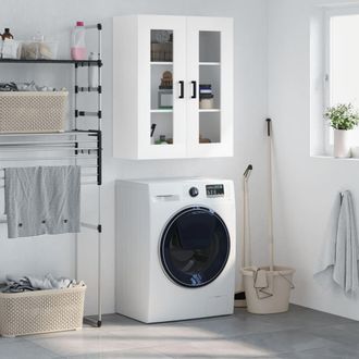 Berkfield Home Wall Mounted Cabinet White 69.5x34x90 cm