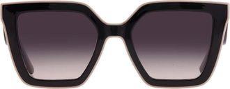 Longchamp Grey Gradient Irregular Ladies Sunglasses LO792S 001 53