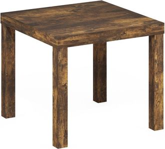 Furinno Classic Homey Square Side Table, Amber Pine
