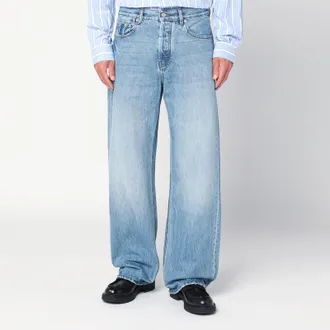 Jacquemus Straight leg denim pants in indigo color