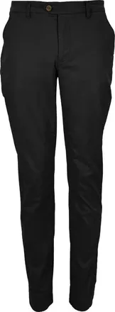 Lords of Harlech Jack Flat Front Stretch Sateen Pant in Black at Nordstrom, Size 38 X 32